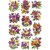 HERMA Sticker DECOR, Veilchengestecke, beglimmert – Bild 2