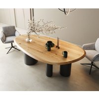 DELIFE Edge Oval Esstisch 220x120