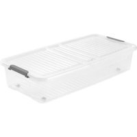 keeeper Unterbettbox, leo, 33 Liter, transparent