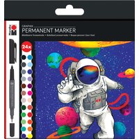 Marabu Permanent-Marker Graphix, HERO OF GALAXY, 24er Etui – Bild 2