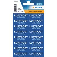HERMA Textetiketten, MIT LUFTPOST, 12 x 40 mm, blau / weiß – Bild 2