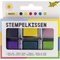 folia Stempelkissen Set, Basic, 6-farbig sortiert