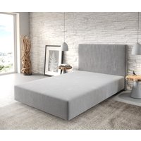 Boxspringgestell Dream-Well 120x200 cm Mikrofaser Grau