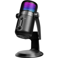 LogiLink USB Mikrofon mit RGB-Licht, Cardioid, schwarz