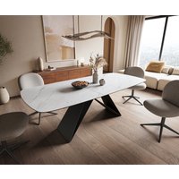 DELIFE Edge Esstisch Keramik ausziehbar