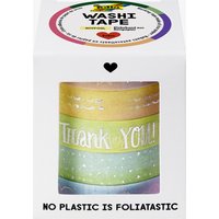 folia Deko-Klebeband Washi-Tape, HOTFOIL RAINBOW, 5er Set