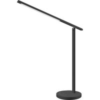 Hansa LED-Tischleuchte, Halo, Standfuß, schwarz