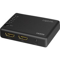 LogiLink 4K/30 Hz HDMI Splitter, schlank, 4-fach, schwarz