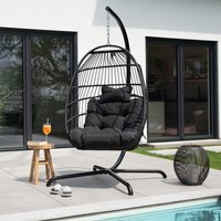 Home Deluxe 4058166418371 Hängesessel Schwarz – Bild 2