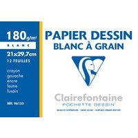 Clairefontaine Zeichenpapier, Blanc à Grain, 210 x 297 mm