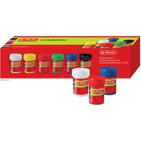 herlitz Schulmalfarbe, farbig sortiert, 6er Karton – Bild 2