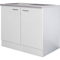 Spülenunterschrank Wito Weiß 100x85x57cm