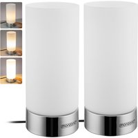 monzana Tischlampe Golau 2er-Set Weiß