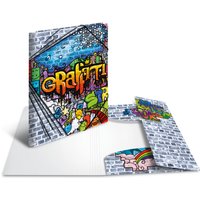 HERMA Eckspannermappe, Graffiti, aus PP, DIN A4