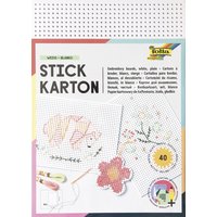 folia Stickkarton, 175 x 245 mm, weiß unbedruckt