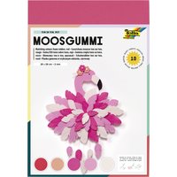 folia Moosgummi, (B)200 x (H)290 mm, TON IN TON MIX rot – Bild 2
