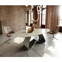 DELIFE Edge Oval Esstisch Keramik
