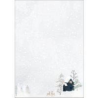 sigel Weihnachts-Motiv-Papier, Cozy Christmas Watercolor – Bild 2