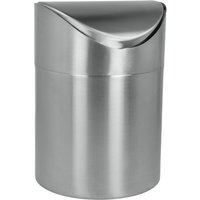 metaltex Tisch-Abfallbehälter, 1,5 Liter, aus Edelstahl