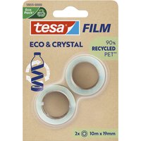 tesa Film ECO & CRYSTAL, transparent, 19 mm x 10 m, Blister