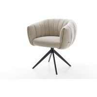 DELIFE Jada-Flex Drehstuhl Schwarz Beige
