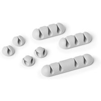 DURABLE Kabel-Clip CAVOLINE CLIP MIX, grau, im Set