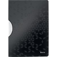 LEITZ Klemmhefter WOW ColorClip, DIN A4, PP, schwarz-metallic – Bild 2