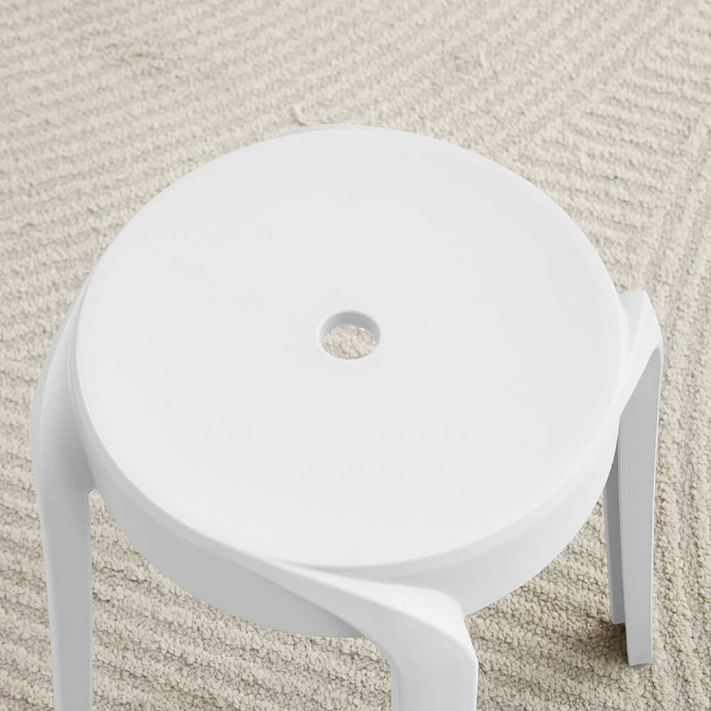 Home Deluxe 4058166432377 Hocker Weiß – Bild 5