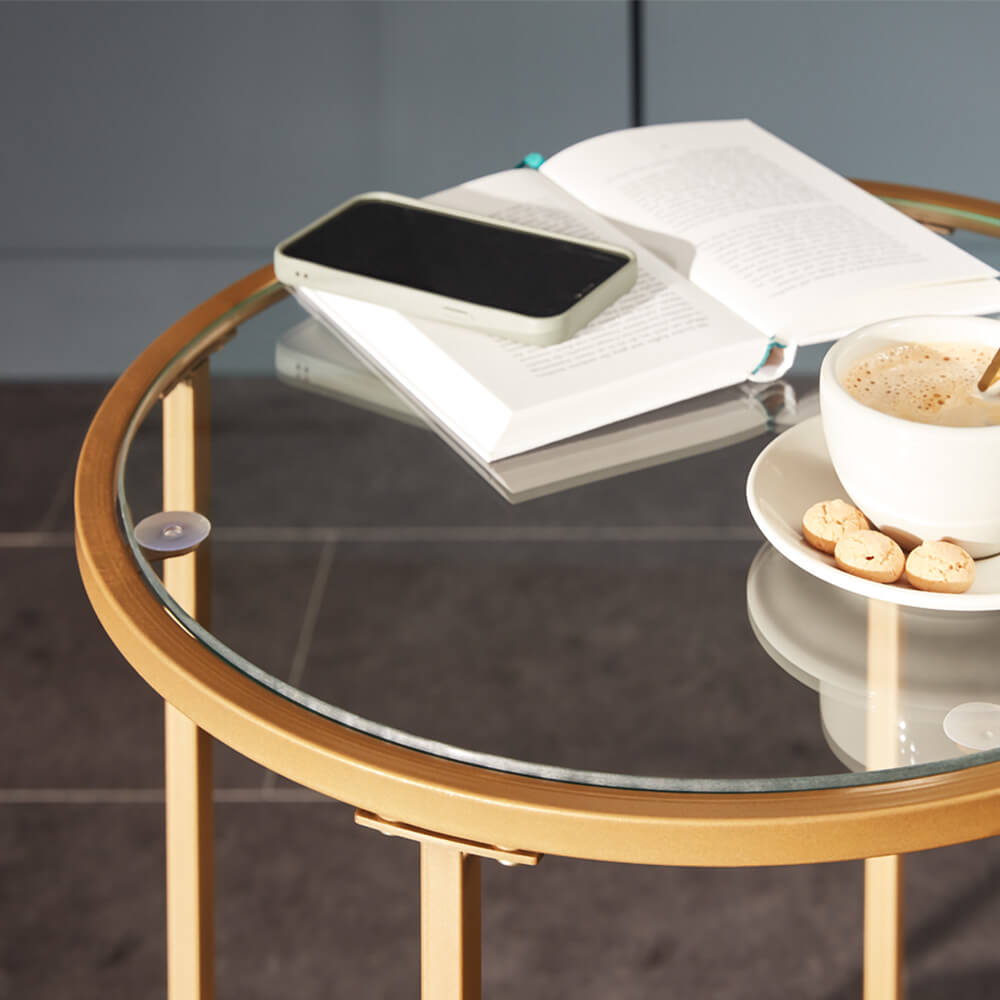 Home Deluxe 4058166184528 Couchtisch Gold – Bild 3