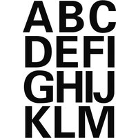 HERMA Buchstaben-Sticker A-Z, Folie schwarz, 25 mm hoch