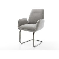 Freischwinger Zoa-Flex Strukturstoff Soft Grau Freischwinger flach Graphit Taschenfederkern