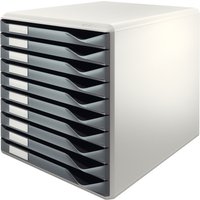 LEITZ Schubladenbox Formular-Set, 10 Schübe, lichtgrau/ – Bild 2