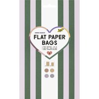 folia Flachbeutel Flat Paper Bags Stripes, GLOW UP