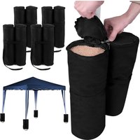 Deuba Pavillon Standsicherung 4er-Set Schwarz
