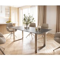DELIFE Edge Esstisch Keramik Anthrazit