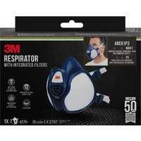 3M Atemschutz-Halbmaske 4279, ABEK1P3, blau/weiß