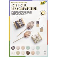folia Designpapierblock, Hotfoil, DIN A4, 165g/qm, 12 Blatt