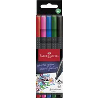 FABER-CASTELL Fineliner GRIP FINEPEN, 5er Kartonetui