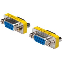DIGITUS Mini Gender-Changer, 9 Pol Sub-D, Kupplung