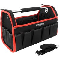 monzana® Werkzeugtasche Schwarz/Rot 42cm