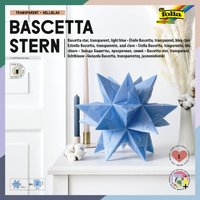 folia Faltblätter Bascetta-Stern, 200 x 200 mm, hellblau