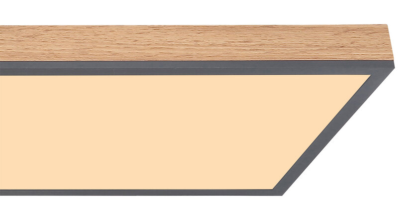 DORO Deckenlampe weiß, grau 416080WD5, B/H/T: 120 x 6,5 x 30 cm, Kunststoff, Metall – Bild 3