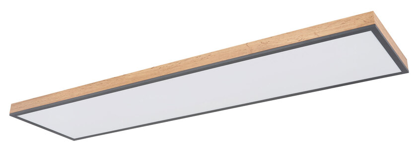 DORO Deckenlampe weiß, grau 416080WD5, B/H/T: 120 x 6,5 x 30 cm, Kunststoff, Metall – Bild 6