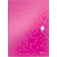 LEITZ Eckspannermappe WOW, DIN A4, PP, pink – Bild 2