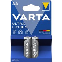 VARTA Lithium Batterie Ultra Lithium, Mignon (AA), 2er Pack
