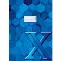 HERMA Heftschoner X, aus Karton, DIN A4, dunkelblau