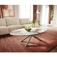 DELIFE Edge Couchtisch Oval 140x80