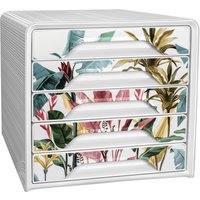 CEP Schubladenbox Smoove Tropical, 5 Schübe, weiß/tropisch – Bild 2