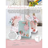 folia Adventskalender, Geschenktaschen Pastell, 26-teilig