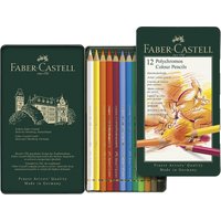 FABER-CASTELL Buntstifte POLYCHROMOS, 12er Metalletui